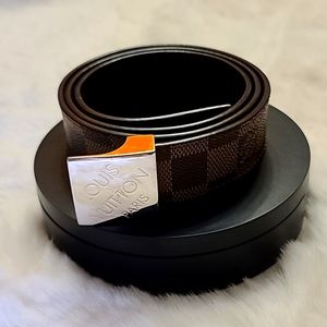 LV Damier Ebenne belt